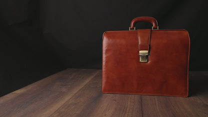 Large Leather Briefcase - The Firm