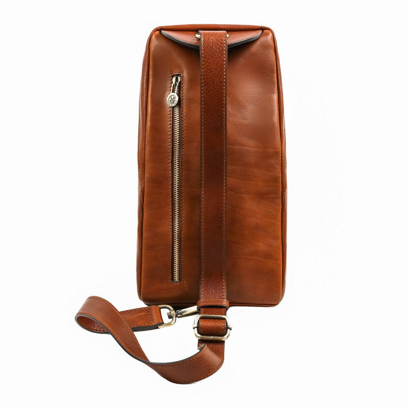 Leather Chest Bag Sling Bag - Murphy Accessories Time Resistance   