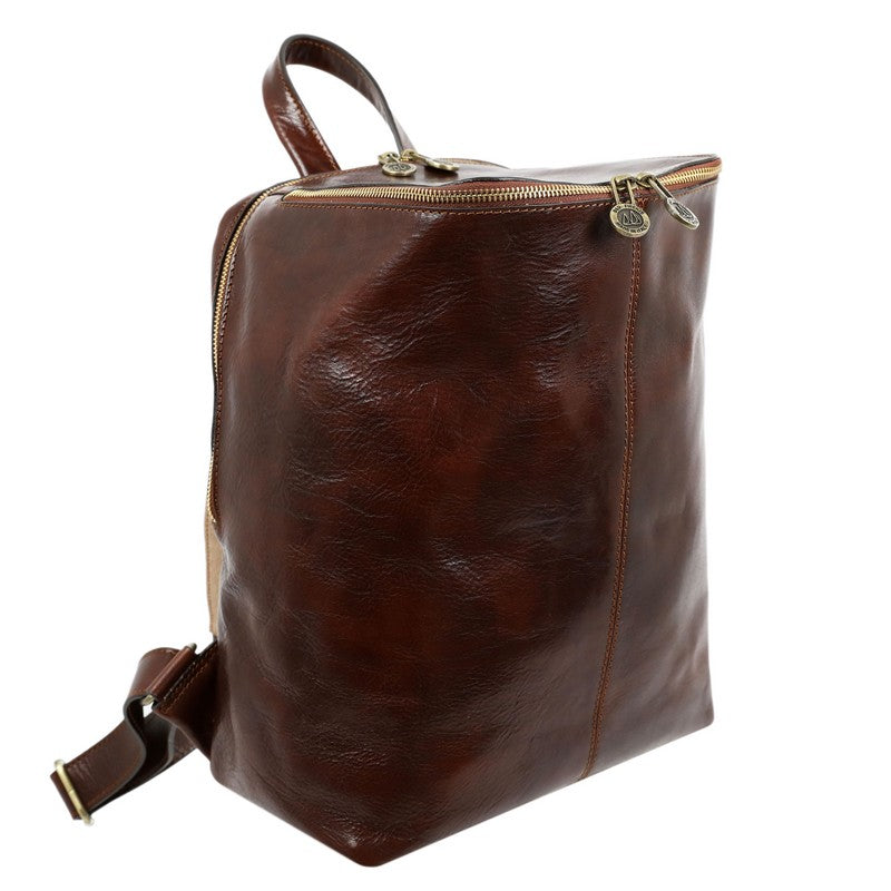 Leather Backpack - A Bend in the River Backpack Time Resistance   