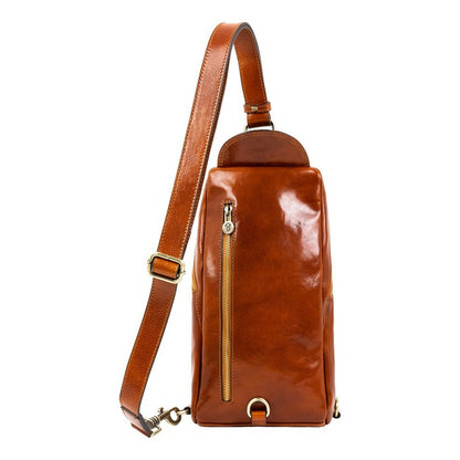 Leather Chest Bag Sling Bag - Murphy Accessories Time Resistance   