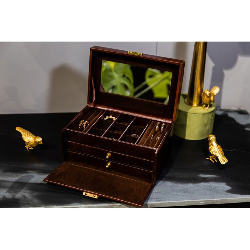 Leather Jewelry Box - Beloved Accessories Time Resistance   