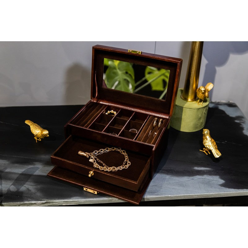 Leather Jewelry Box - Beloved Accessories Time Resistance   