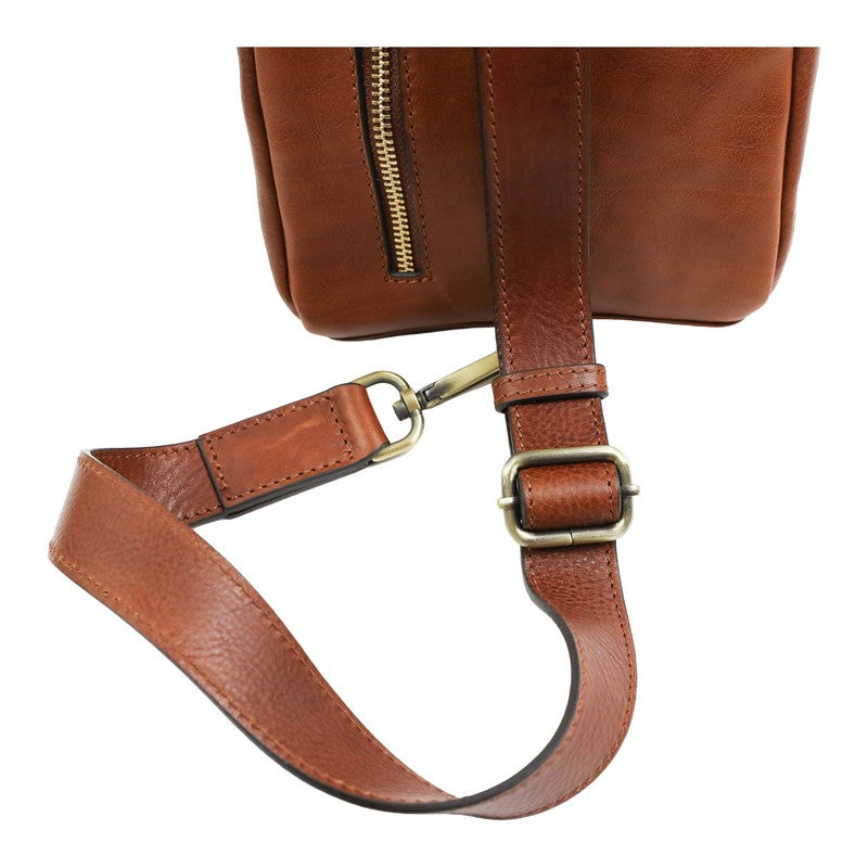 Leather Chest Bag Sling Bag - Murphy Accessories Time Resistance   