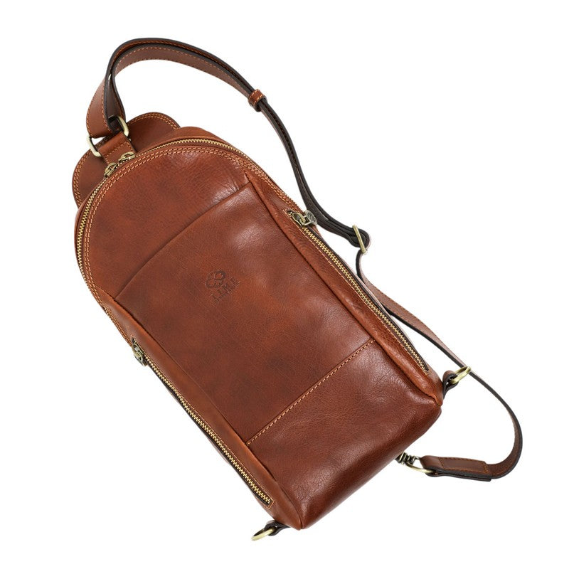 Leather Chest Bag Sling Bag - Murphy Accessories Time Resistance   