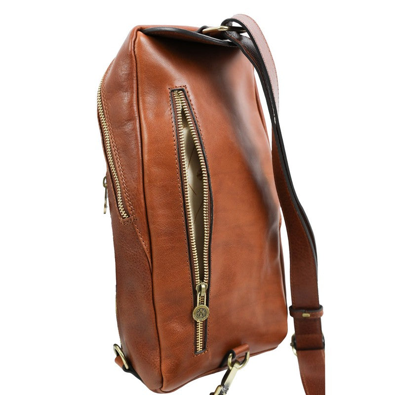 Leather Chest Bag Sling Bag - Murphy Accessories Time Resistance   