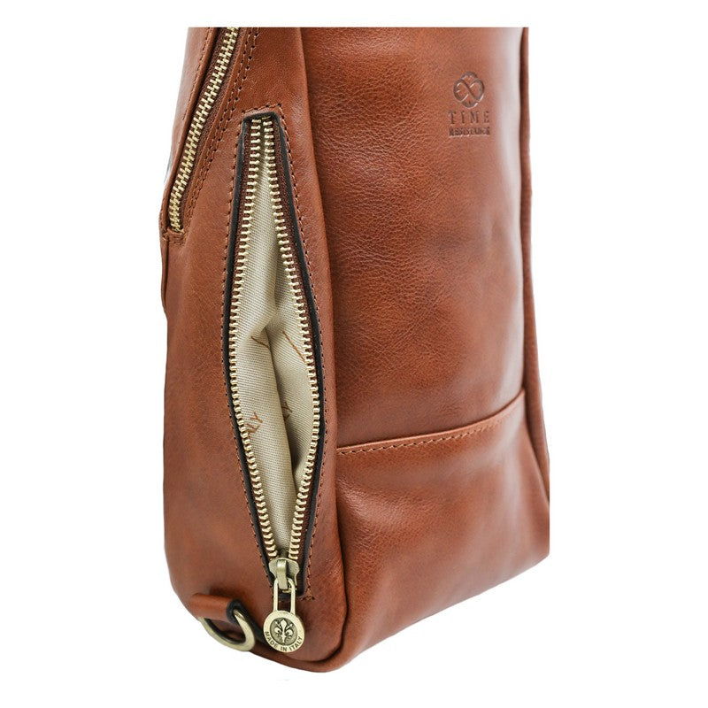 Leather Chest Bag Sling Bag - Murphy Accessories Time Resistance   