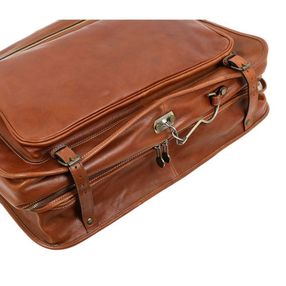 Leather Garment Bag - The Big Sleep Duffel Bag Time Resistance   