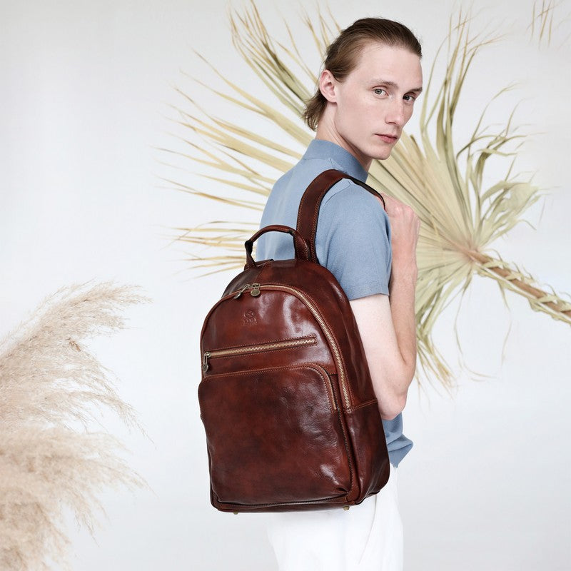 Leather Backpack - I, Claudius Backpack Time Resistance   