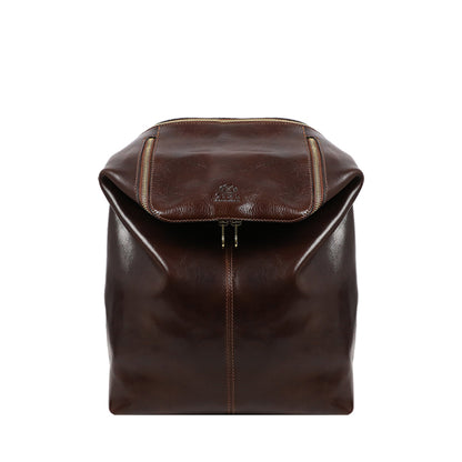 Leather Backpack - A Bend in the River Backpack Time Resistance   