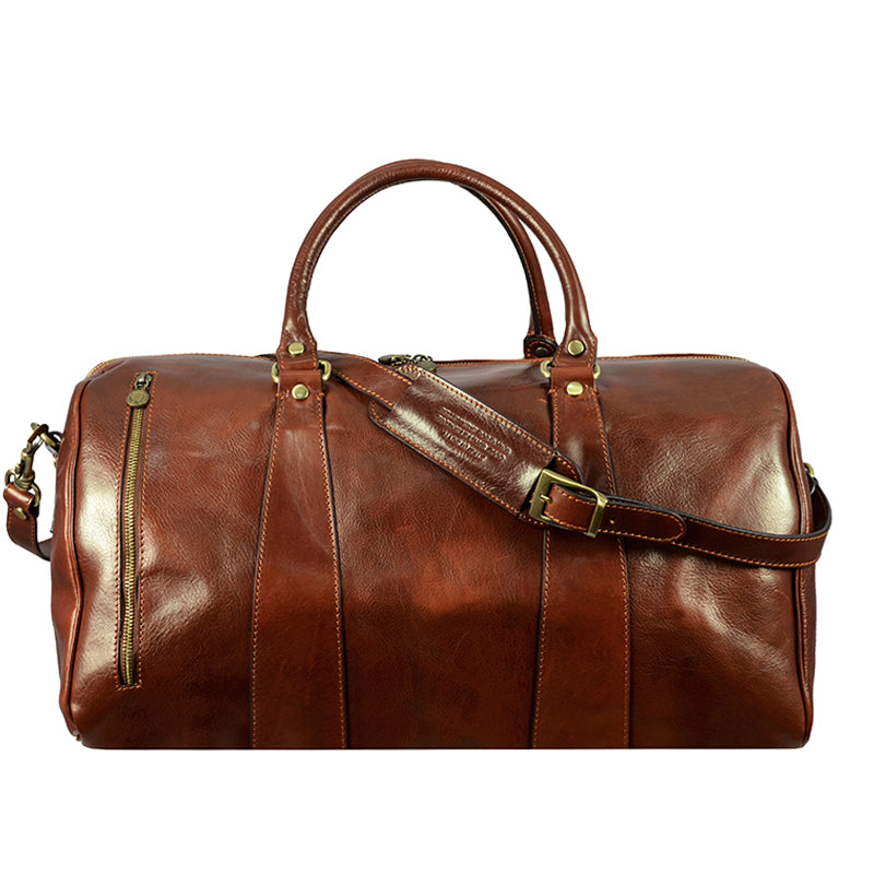 Leather Duffel Bag - Wise Children Duffel Bag Time Resistance   