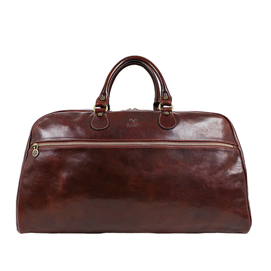 Leather Duffel Bag - Fear and Loathing in Las Vegas Duffel Bag Time Resistance   