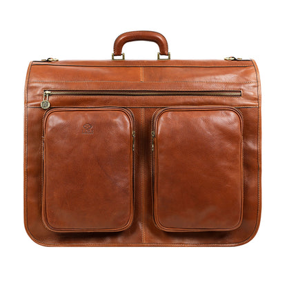 Leather Garment Bag - The Big Sleep Duffel Bag Time Resistance   