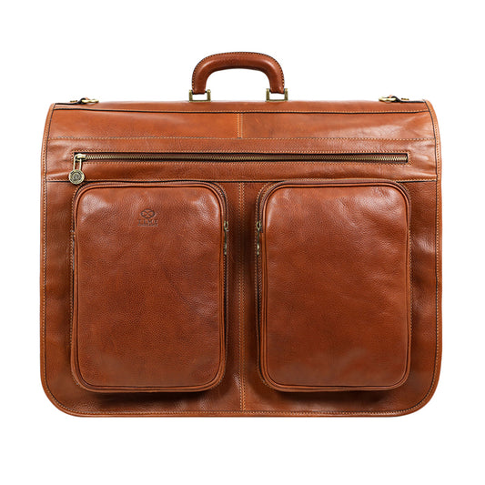 Leather Garment Bag - The Big Sleep Duffel Bag Time Resistance   