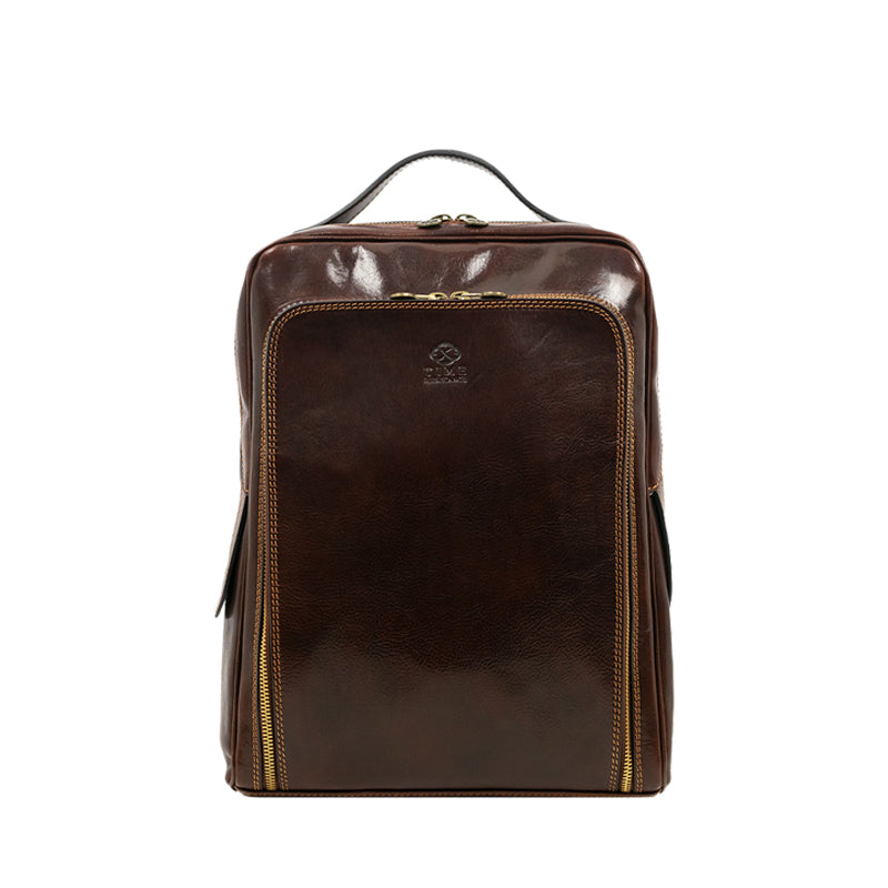 Leather Backpack - The Sun Also Rises Backpack Time Resistance   