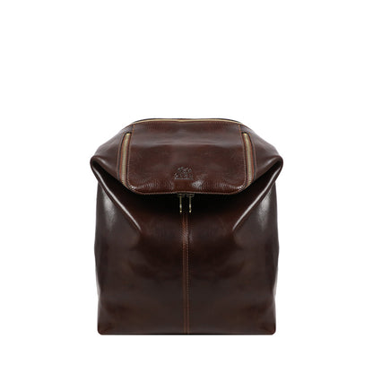 Leather Backpack - A Bend in the River Backpack Time Resistance   
