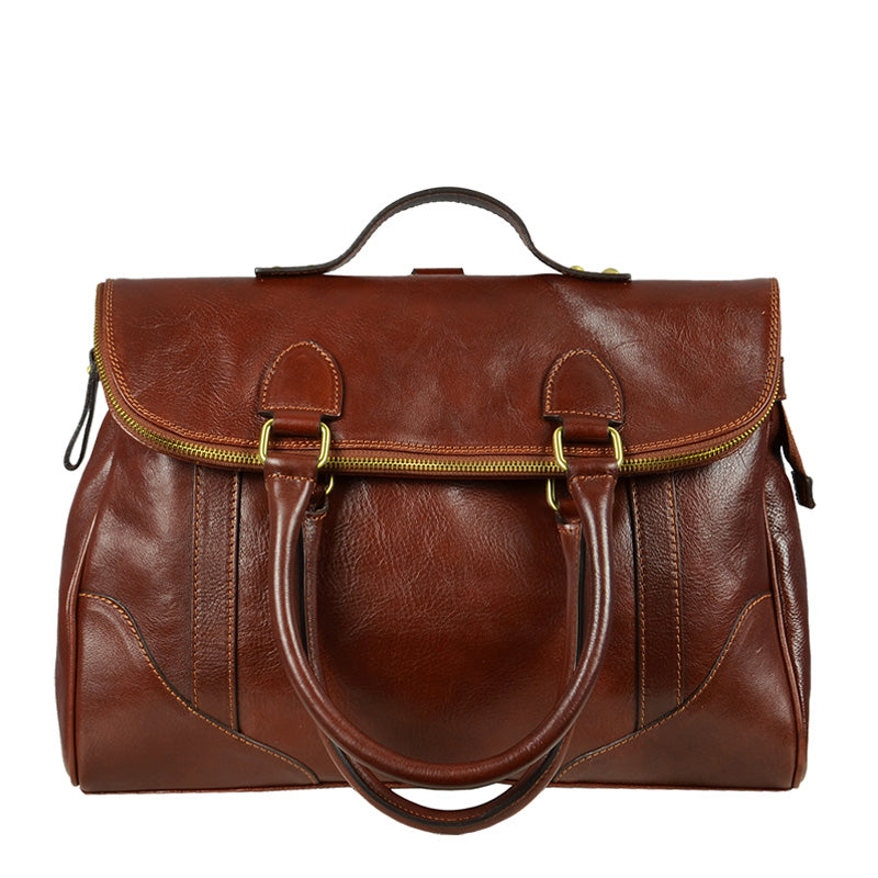 Brown Womens Leather Backpack Tote Bag - Charlotte's Web Backpack Time Resistance   