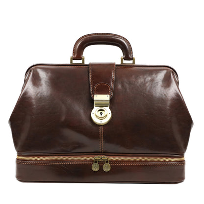 Leather Doctor Bag - Northern Lights Doctor Bag Time Resistance   