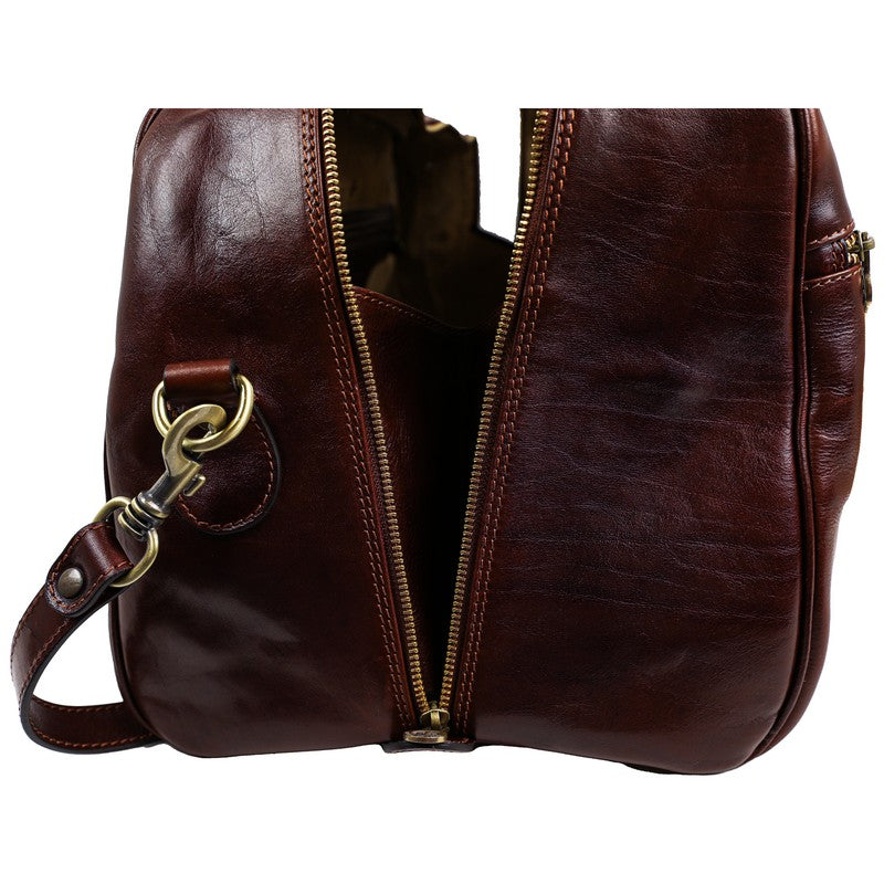 Leather Duffel Bag - Fear and Loathing in Las Vegas Duffel Bag Time Resistance   