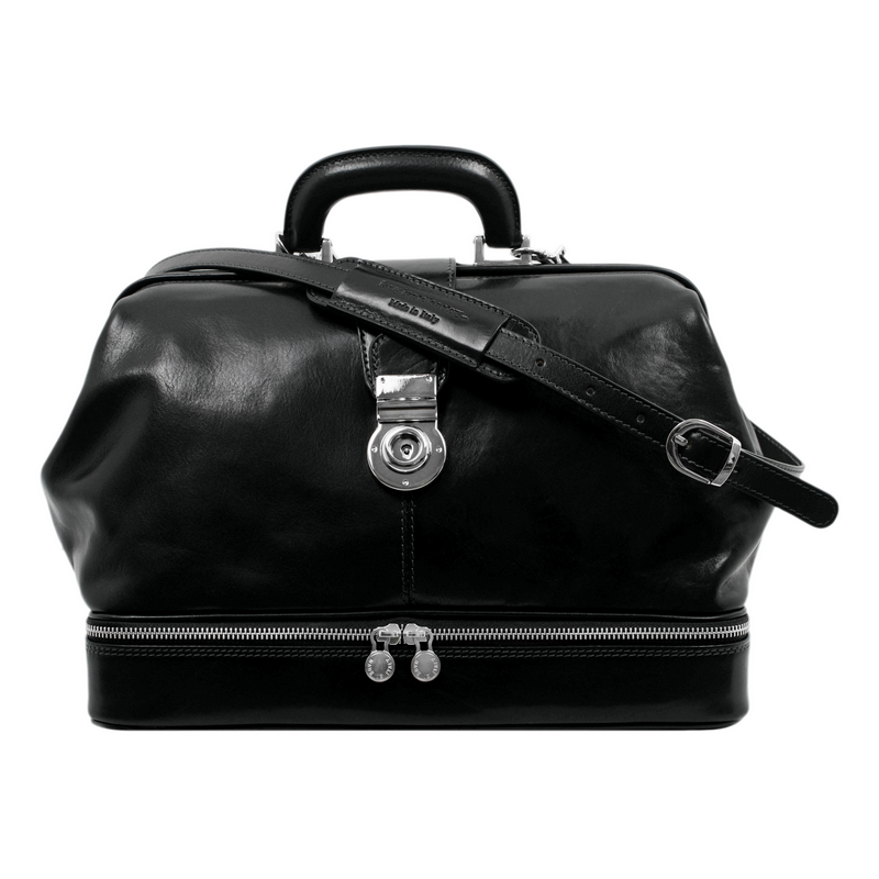 Leather Doctor Bag - Northern Lights Doctor Bag Time Resistance   