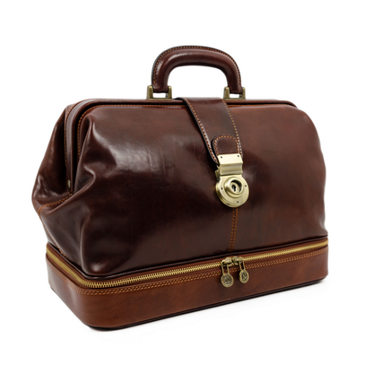 Leather Doctor Bag - Northern Lights Doctor Bag Time Resistance   