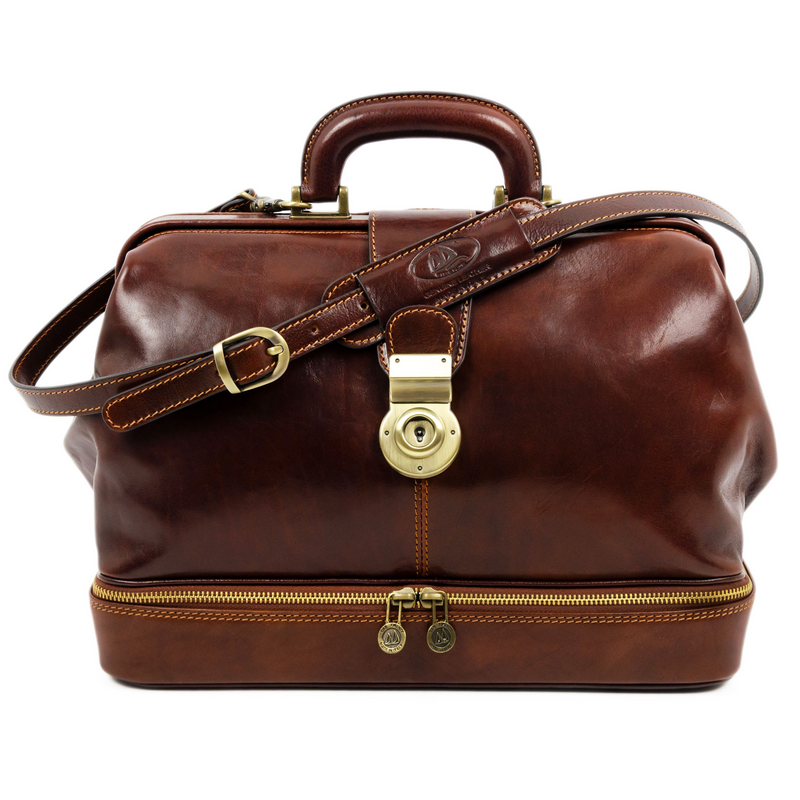 Leather Doctor Bag - Northern Lights Doctor Bag Time Resistance   