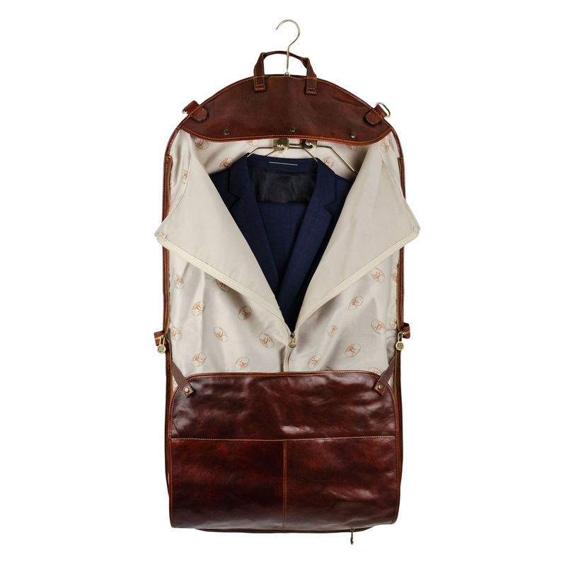 Leather Garment Bag - Travels with Charley Duffel Bag Time Resistance   