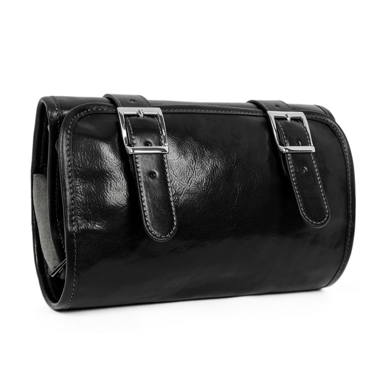 Leather Hanging Wash Bag Toiletry Bag - Dracula Accessories Time Resistance   