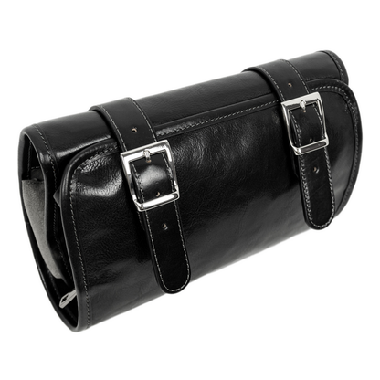 Leather Hanging Wash Bag Toiletry Bag - Dracula Accessories Time Resistance   