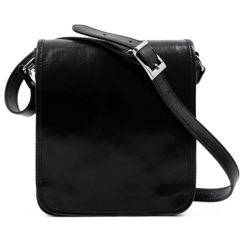 Small Leather Messenger Bag - On The Road Messenger Bag Time Resistance   