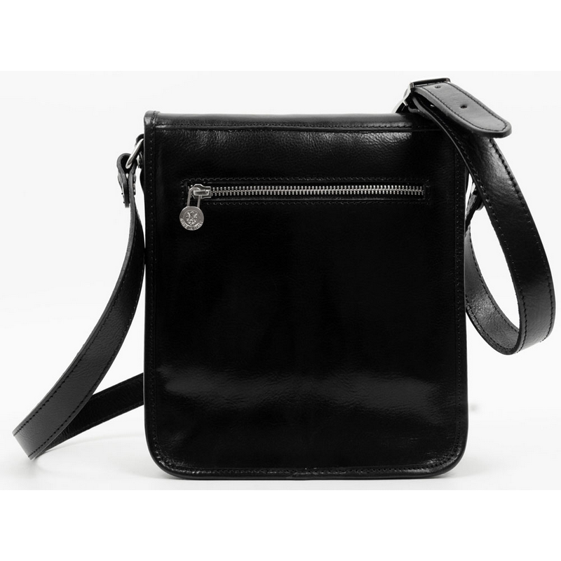 Small Leather Messenger Bag - On The Road Messenger Bag Time Resistance   