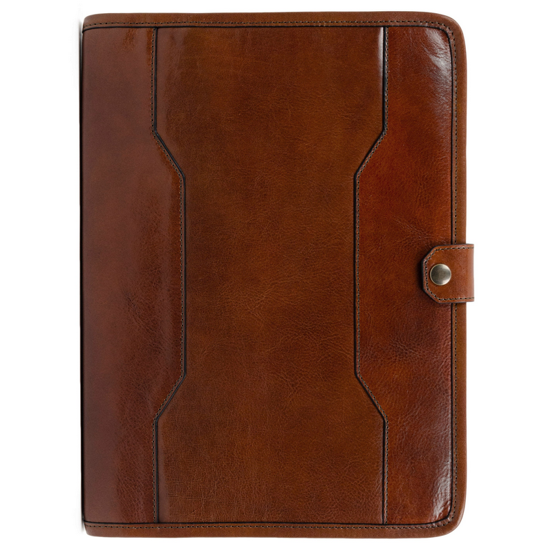 Leather A4 Documents Folder Organizer - The Call of the Wild Accessories Time Resistance   