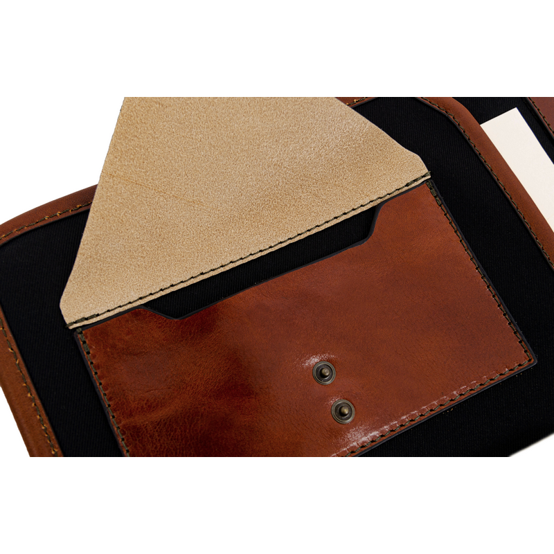 Leather A4 Documents Folder Organizer - The Call of the Wild Accessories Time Resistance   