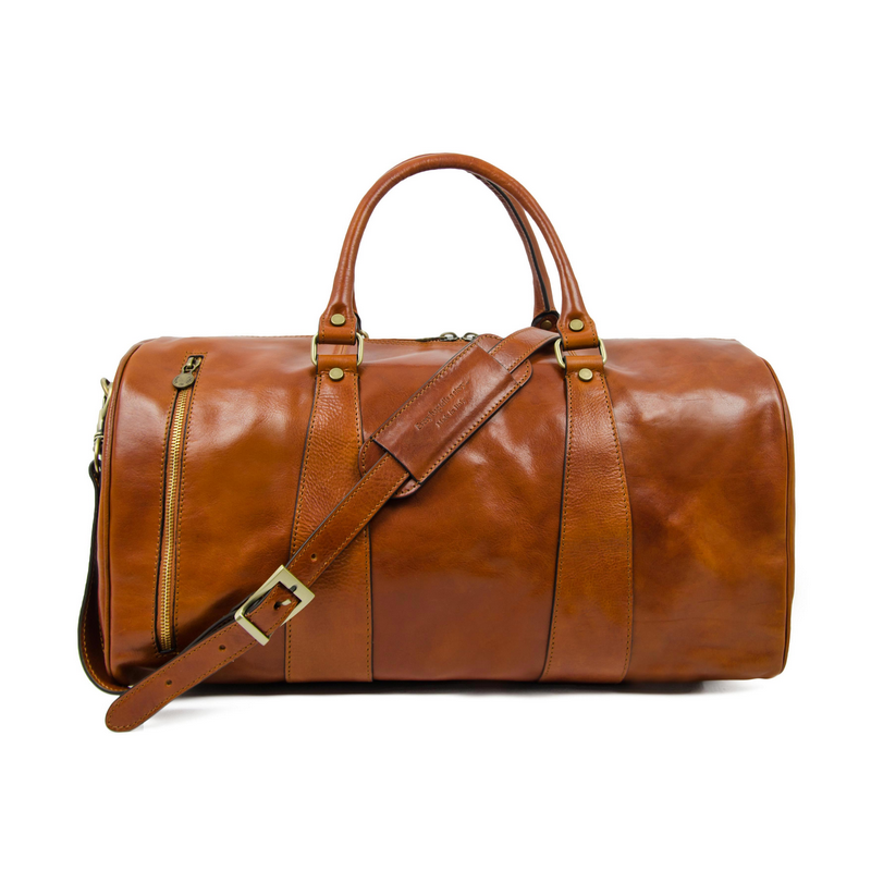 Leather Duffel Bag - Wise Children Duffel Bag Time Resistance   