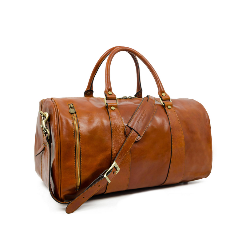 Leather Duffel Bag - Wise Children Duffel Bag Time Resistance   