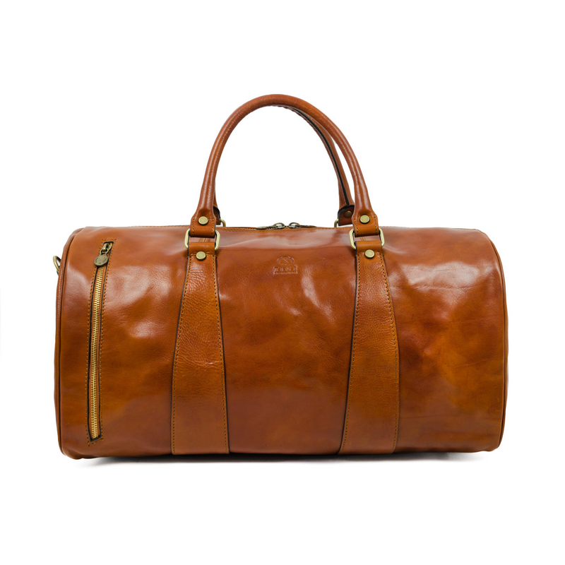 Leather Duffel Bag - Wise Children Duffel Bag Time Resistance   