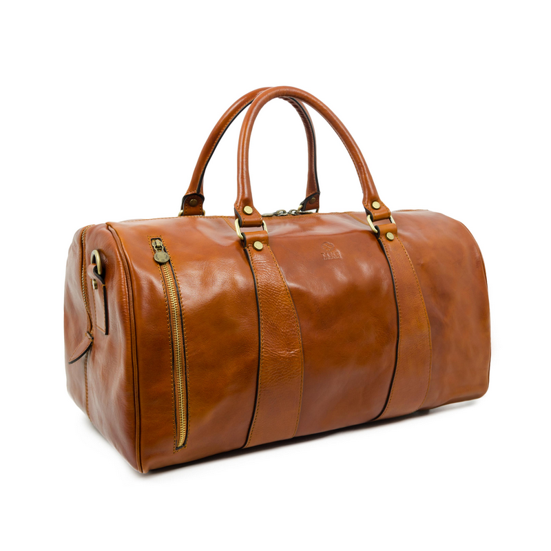 Leather Duffel Bag - Wise Children Duffel Bag Time Resistance   