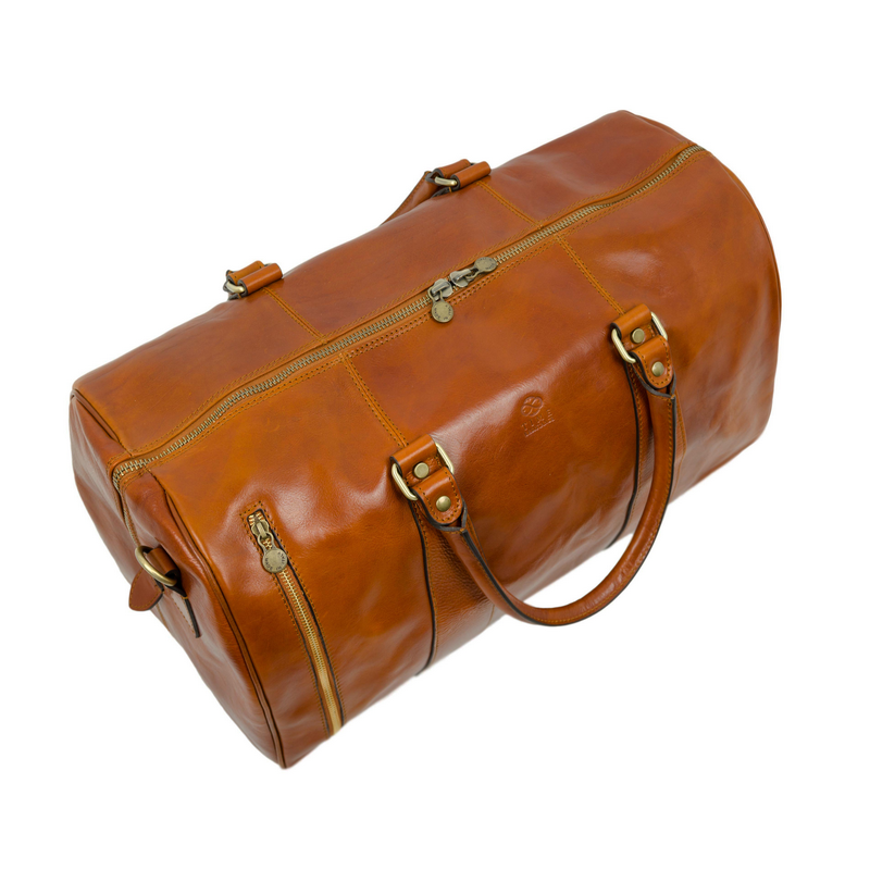 Leather Duffel Bag - Wise Children Duffel Bag Time Resistance   