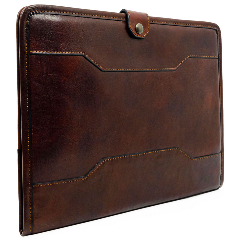 Leather A4 Documents Folder Organizer - The Call of the Wild Accessories Time Resistance   