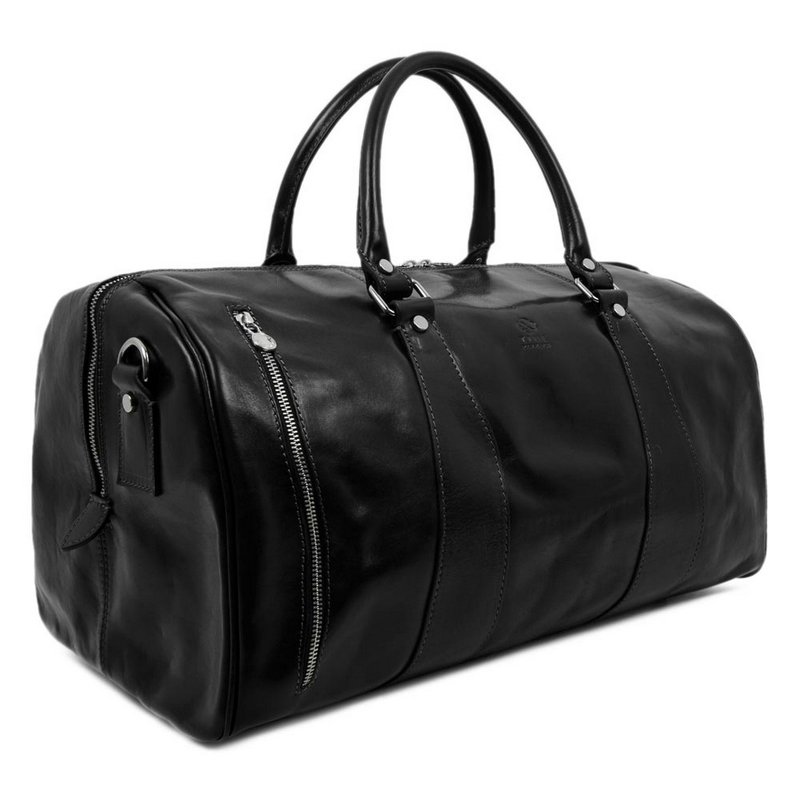 Leather Duffel Bag - Wise Children Duffel Bag Time Resistance   