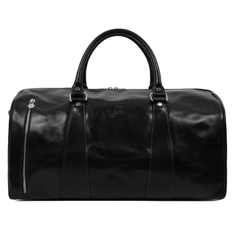 Leather Duffel Bag - Wise Children Duffel Bag Time Resistance   