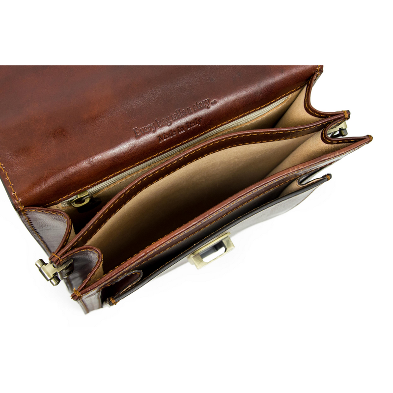 Small Leather Briefcase - Walden Briefcase Time Resistance   