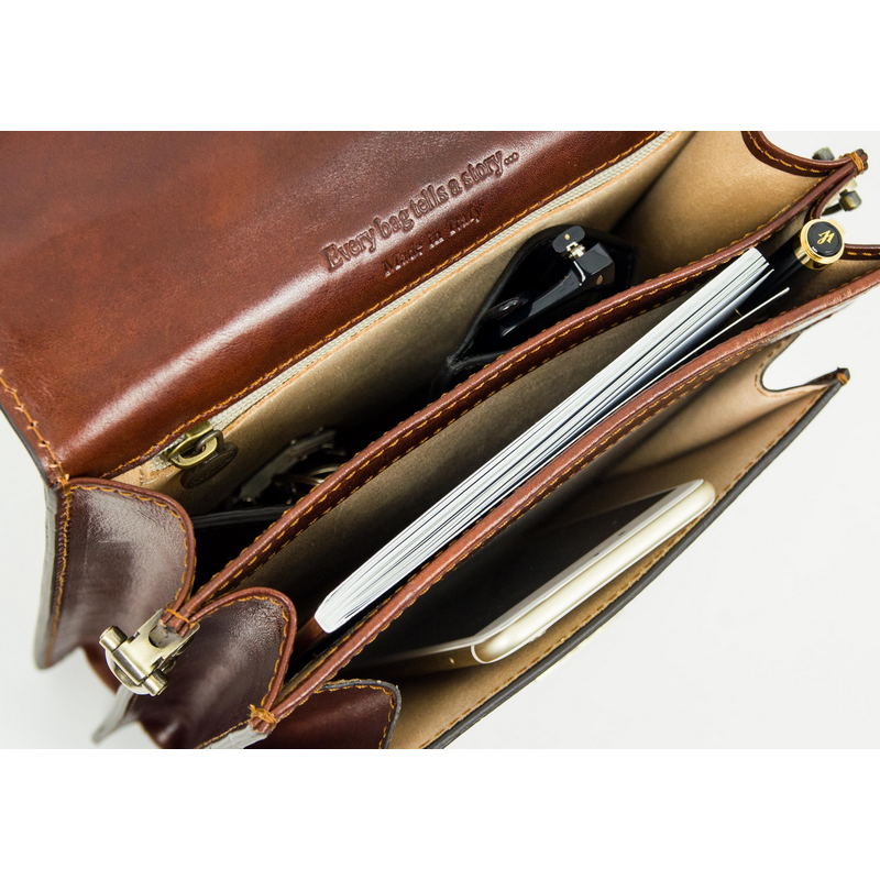 Small Leather Briefcase - Walden Briefcase Time Resistance   