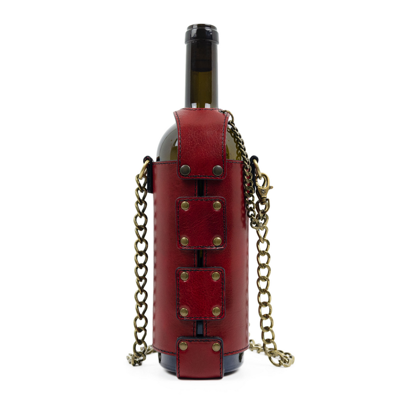 Leather Wine Tote - Saving Grapes Accessories Time Resistance   