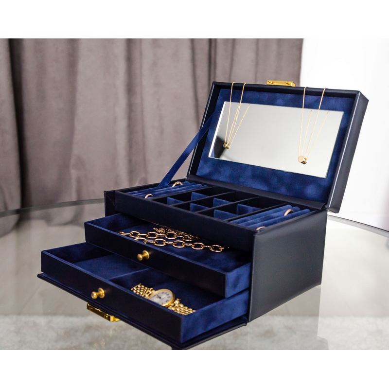 Leather Jewelry Box - Beloved Accessories Time Resistance   