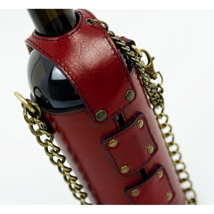 Leather Wine Tote - Saving Grapes Accessories Time Resistance   