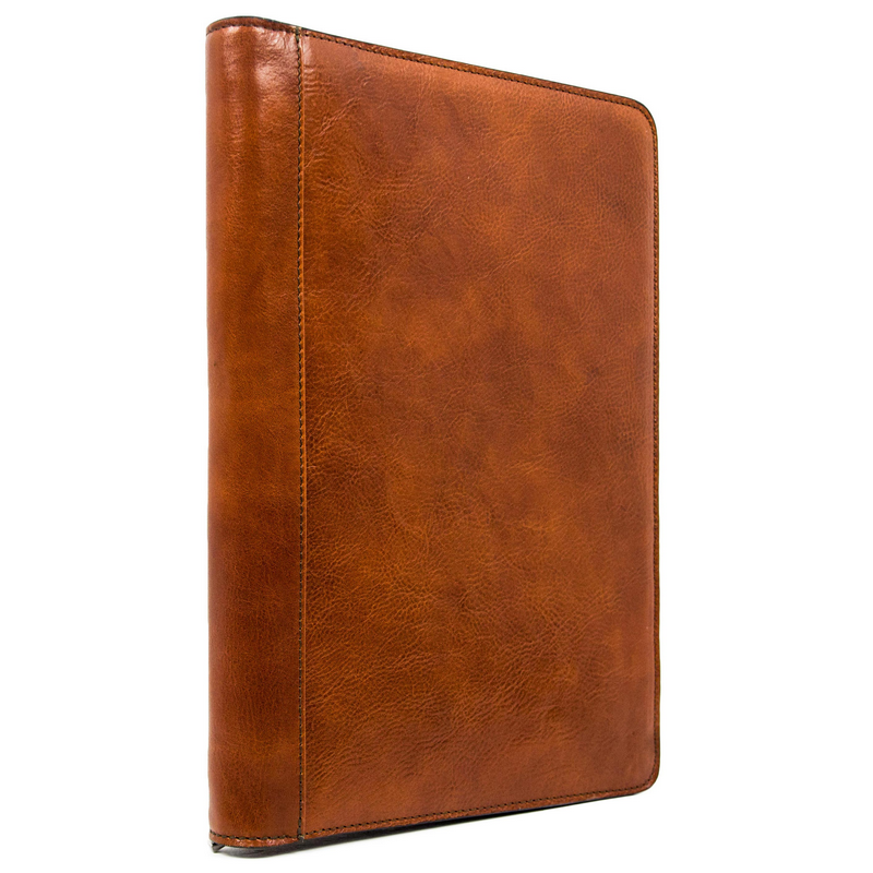 Leather A4 Documents Folder Organizer - Candide Accessories Time Resistance   