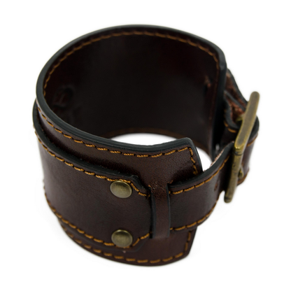 Double Strap Leather Bracelet for Men - The Moviegoer Accessories Time Resistance   