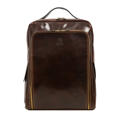 Leather Backpack - The Sun Also Rises Backpack Time Resistance   