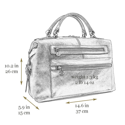 Brown Leather Bag - East of Eden Briefcase Time Resistance   