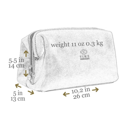 Leather Toiletry Bag - Four Past Midnight Accessories Time Resistance   